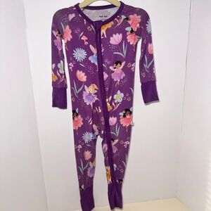 Little Sleepies Sold Out Garden Fairies Purple Zippy Size 6/12 Months